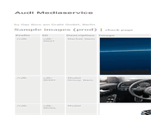 Tablet Screenshot of mediaservice.audi.com