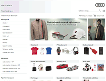 Tablet Screenshot of boutique.audi.cz